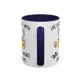 Life Is Better With Frenchie -  Accent Coffee Mug