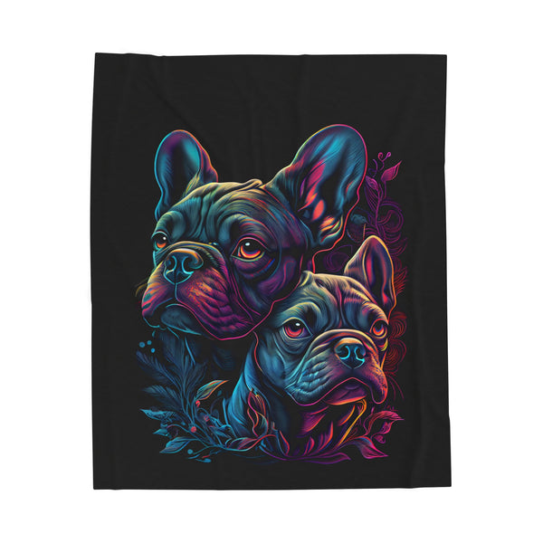 French Bulldog Velvet Plush Blanket