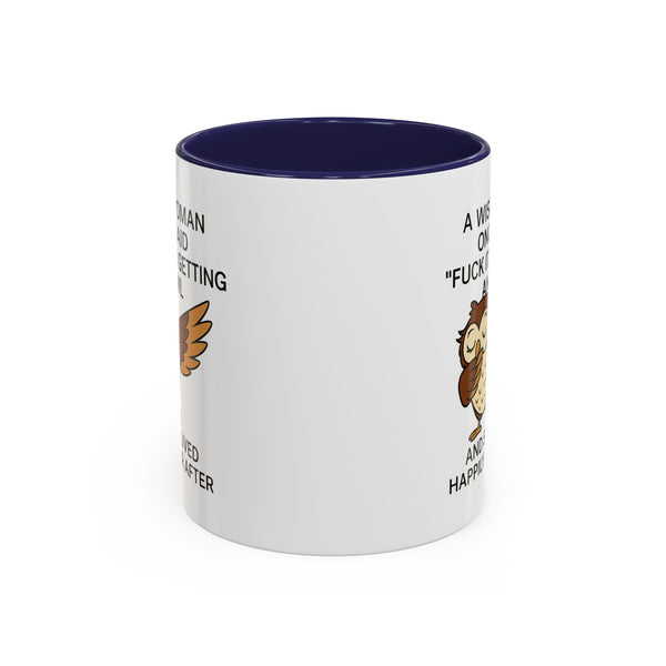 A Wise Woman - Owl Cute Accent Mug