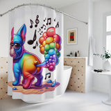 Colorful French Bulldog Shower Curtain