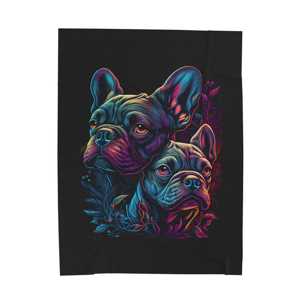 French Bulldog Velvet Plush Blanket