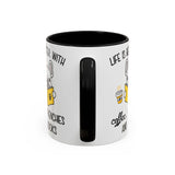 Life Is Better With Frenchie -  Accent Coffee Mug