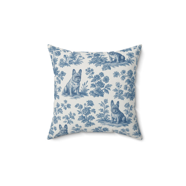 Frenchie Charming Pattern - Throw Pillow
