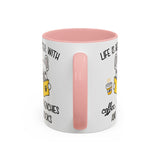 Life Is Better With Frenchie -  Accent Coffee Mug
