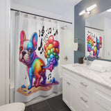 Colorful French Bulldog Shower Curtain