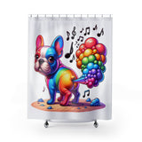 Colorful French Bulldog Shower Curtain