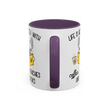 Life Is Better With Frenchie -  Accent Coffee Mug