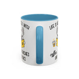 Life Is Better With Frenchie -  Accent Coffee Mug