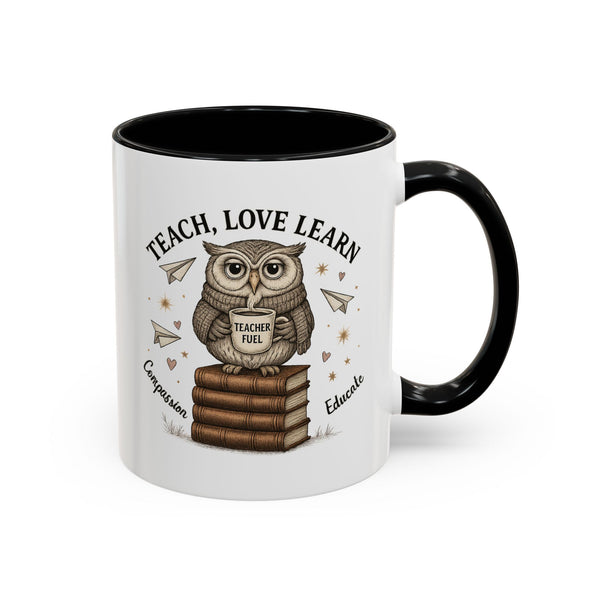 Teach, Love Learn Owl Coffee Mug